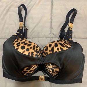 NWOT Honey Birdette Leopard Balconette Bra 32F